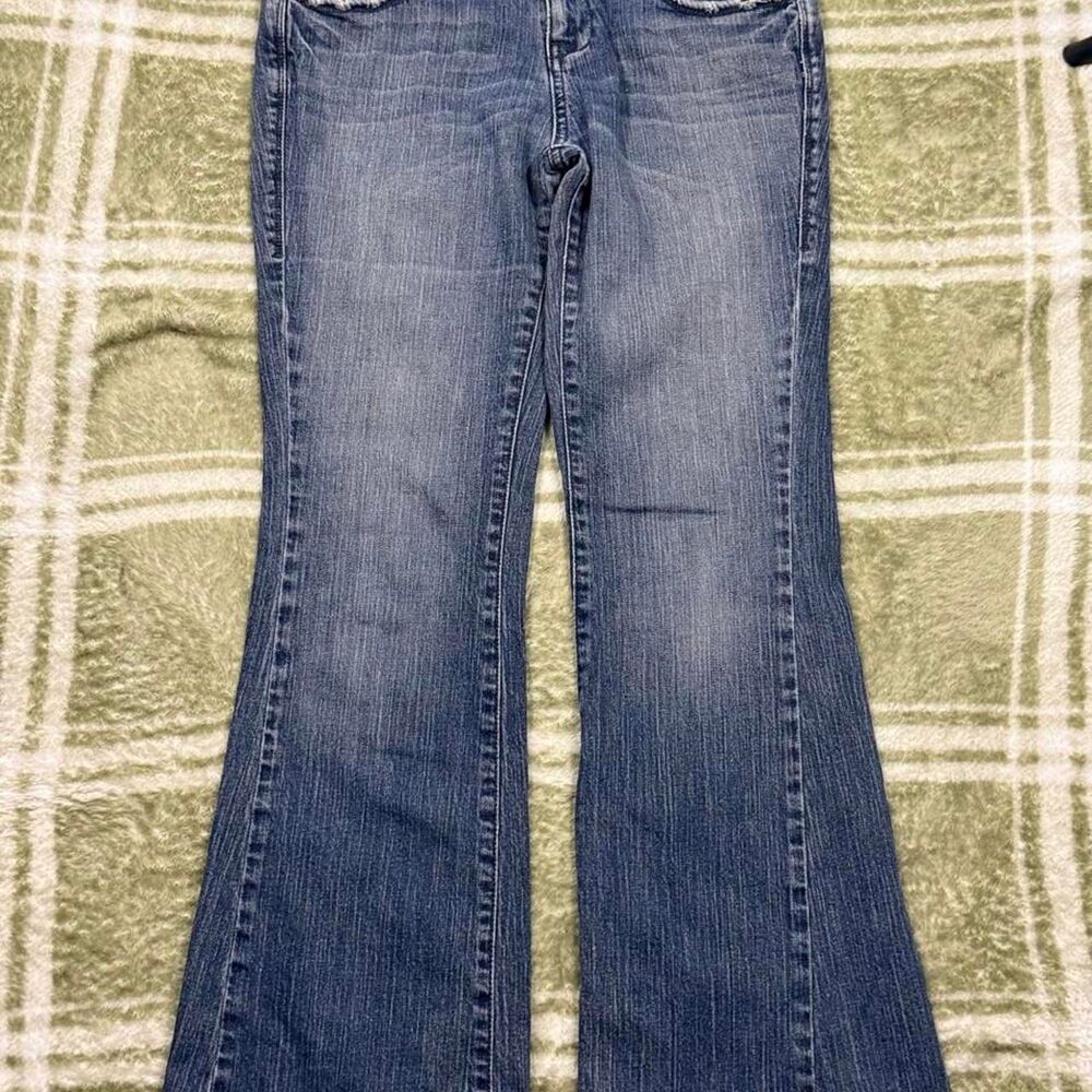 Vintage y2k DKNY Jeans Women's Blue Denim Bootcut Jeans Size 8 Low Mid Rise Y2K